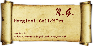 Margitai Gellért névjegykártya